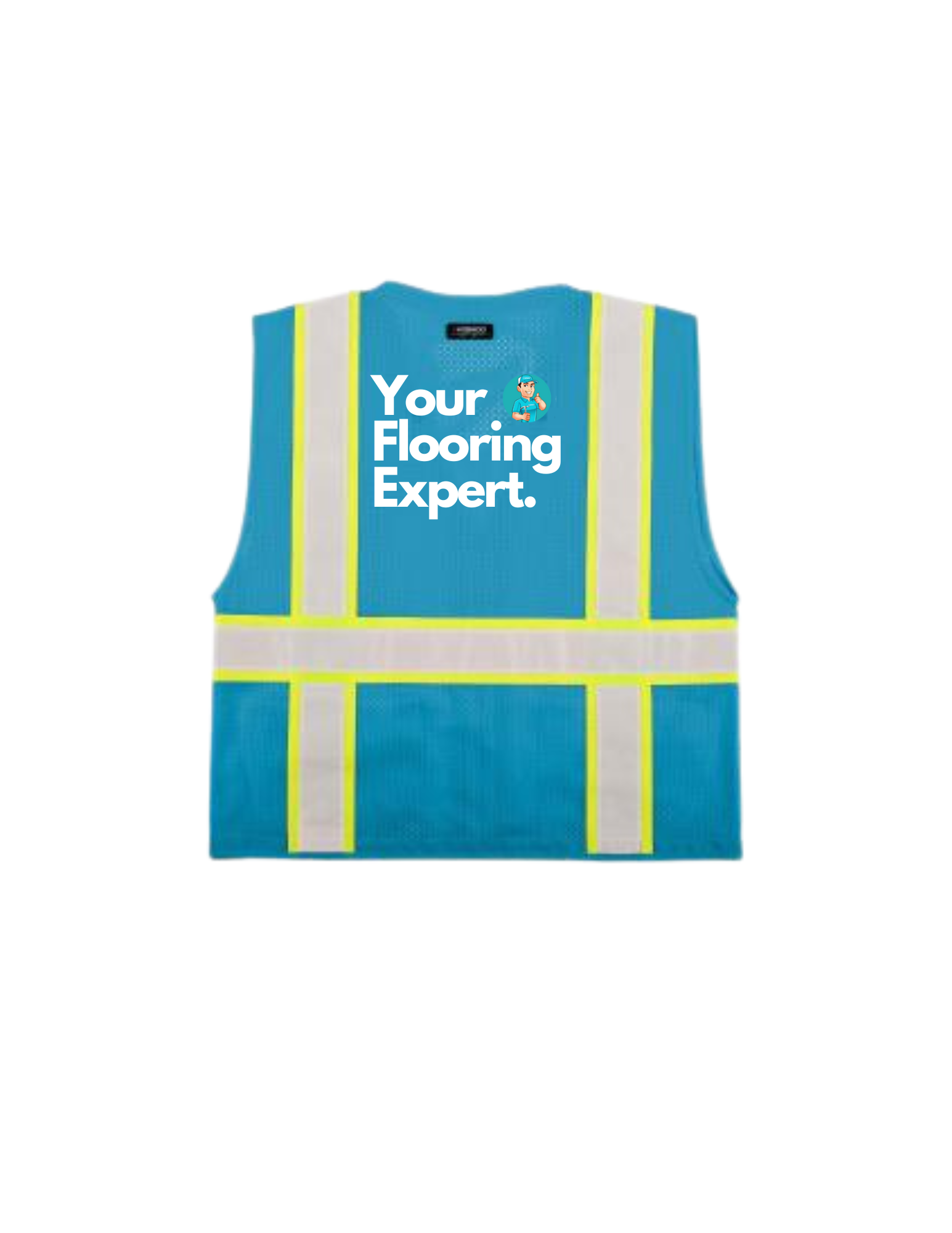 Emilio Flooring Hype-Lite Heavy Duty Safety Vest - Sky Blue